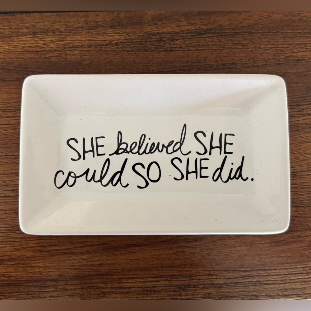 White Ceramic Trinket Dish